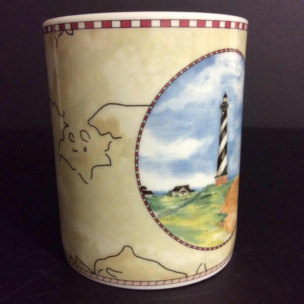 COFFEE Mug Cup and Plate Cape Hatteras Light - Picture 7 of 12